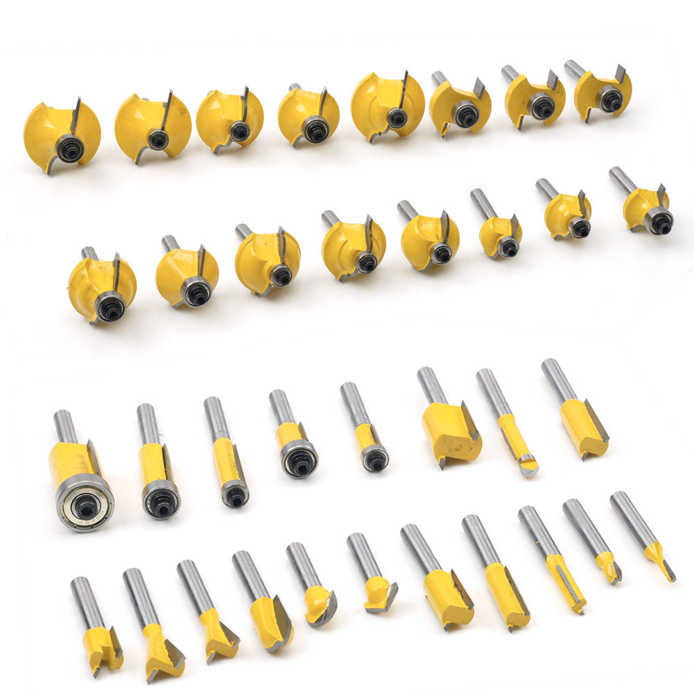 The Master Craftsman 35-Piece Carbide Router Bit Collection