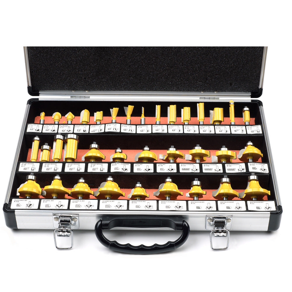 The Master Craftsman 35-Piece Carbide Router Bit Collection