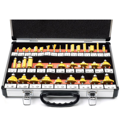 The Master Craftsman 35-Piece Carbide Router Bit Collection