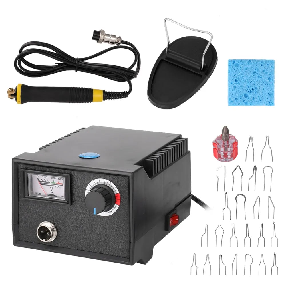 Wood Burning Kit, 60W Pyrography Machine with 23 Tips – Dual Pen Wood Burning Tool for Beginners and Pros – Adjustable Temperature Station