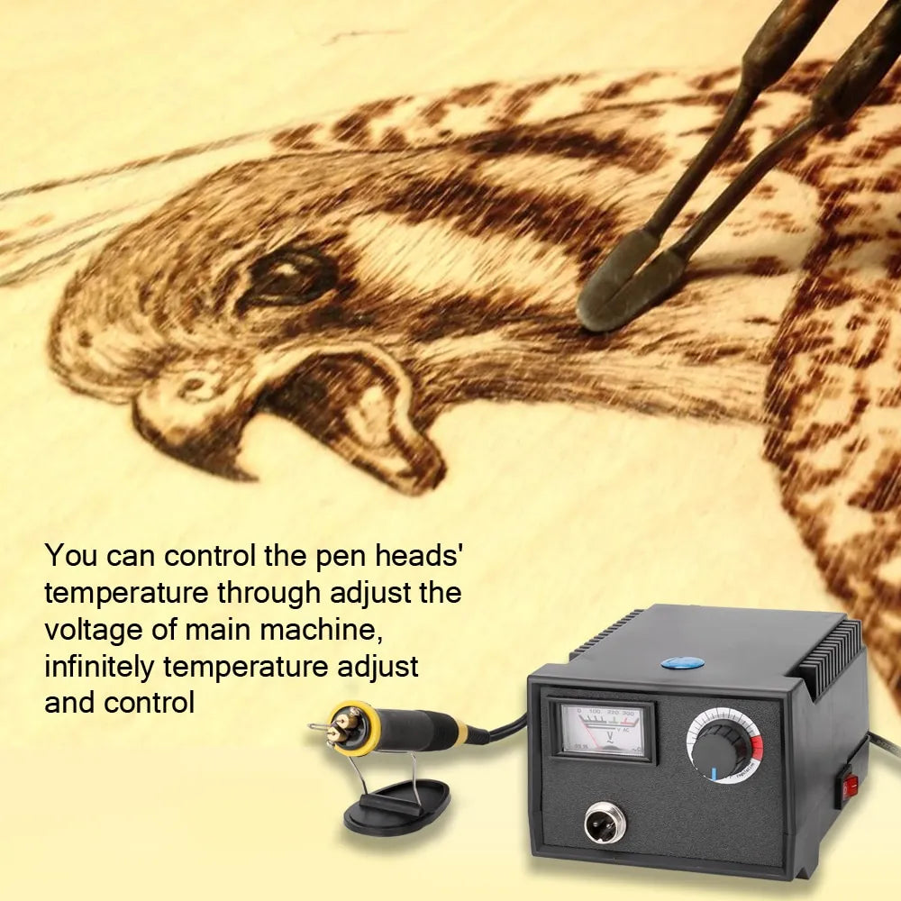 Wood Burning Kit, 60W Pyrography Machine with 23 Tips – Dual Pen Wood Burning Tool for Beginners and Pros – Adjustable Temperature Station