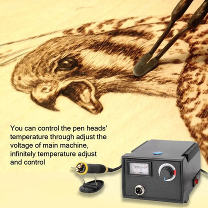 Wood Burning Kit, 60W Pyrography Machine with 23 Tips – Dual Pen Wood Burning Tool for Beginners and Pros – Adjustable Temperature Station
