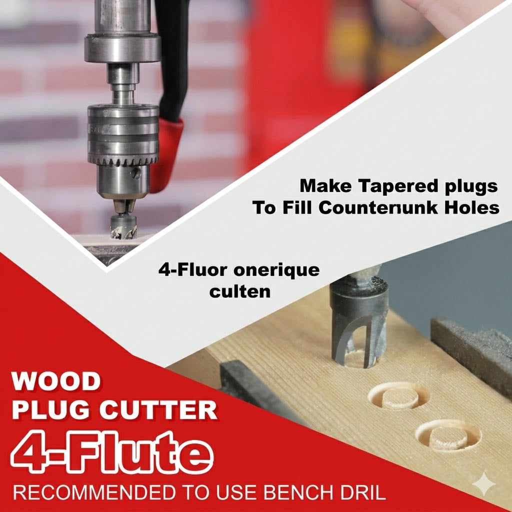 Pro-Precision 15pc Countersink & Wood Plug Cutter Set