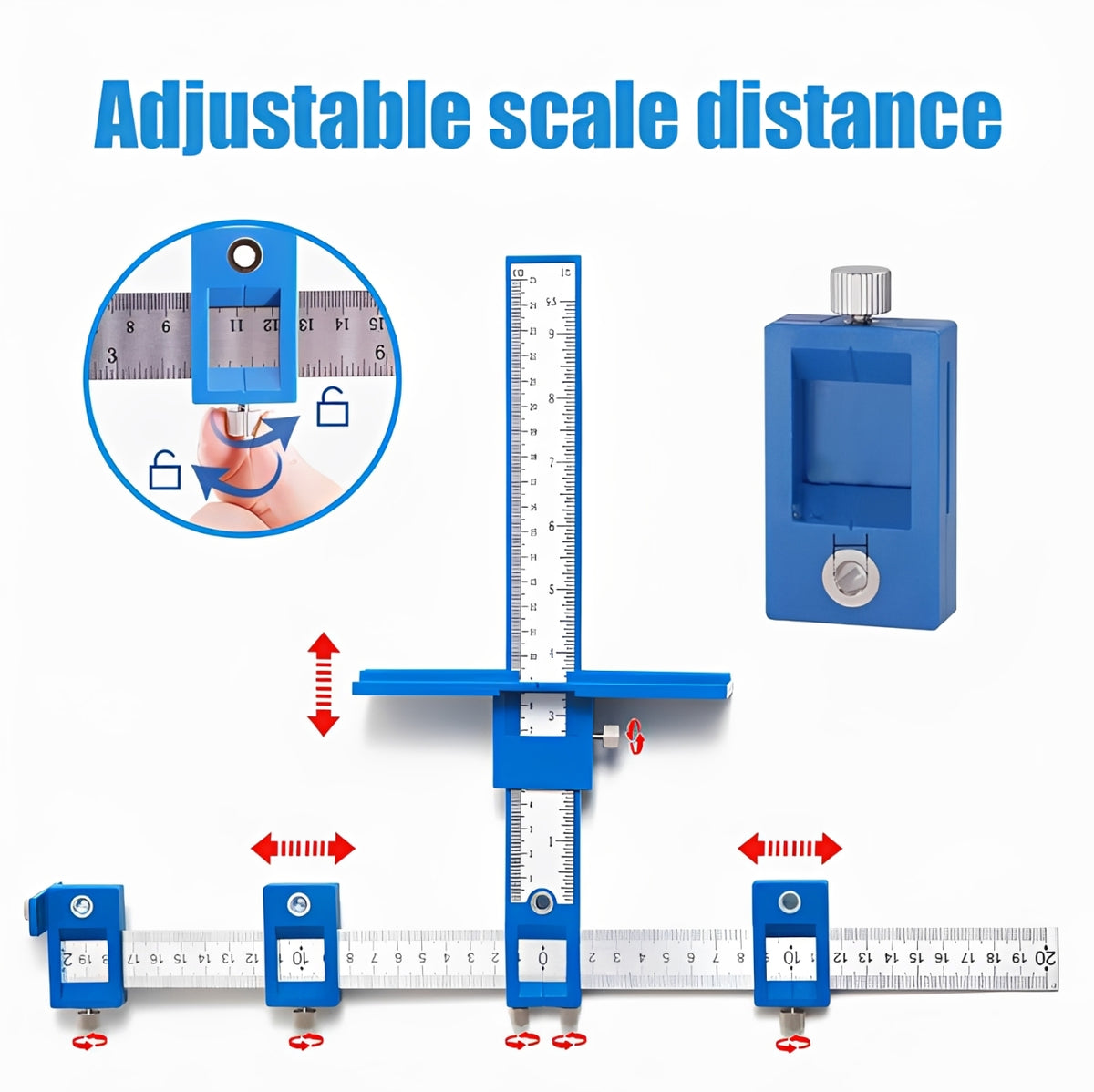 Professional Cabinet Hardware Jig & Cabinet Door Hardware Jig | Precision Cabinet Pull Jig, Drawer Pull Jig & Cabinet Drill Guide | Adjustable Cabinet Jig for Handles & Cabinet Door Knob Template