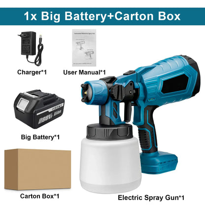 Cordless Paint Sprayer Handheld Airless Spray Paint Gun