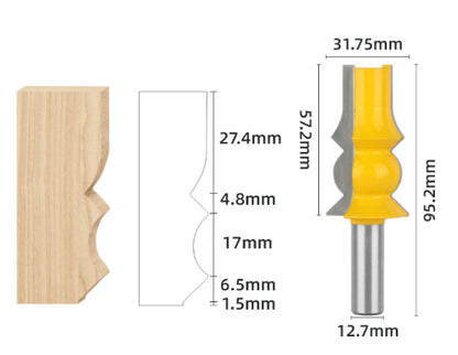 Lenaviro Architek Crown & Trim Router Bits - 1/2" Shank