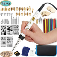 99-Pcs Wood Burning Pen & Soldering Iron Kit – Professional Wood Burner Pyrography Pen & Wood Scorching Pen Set