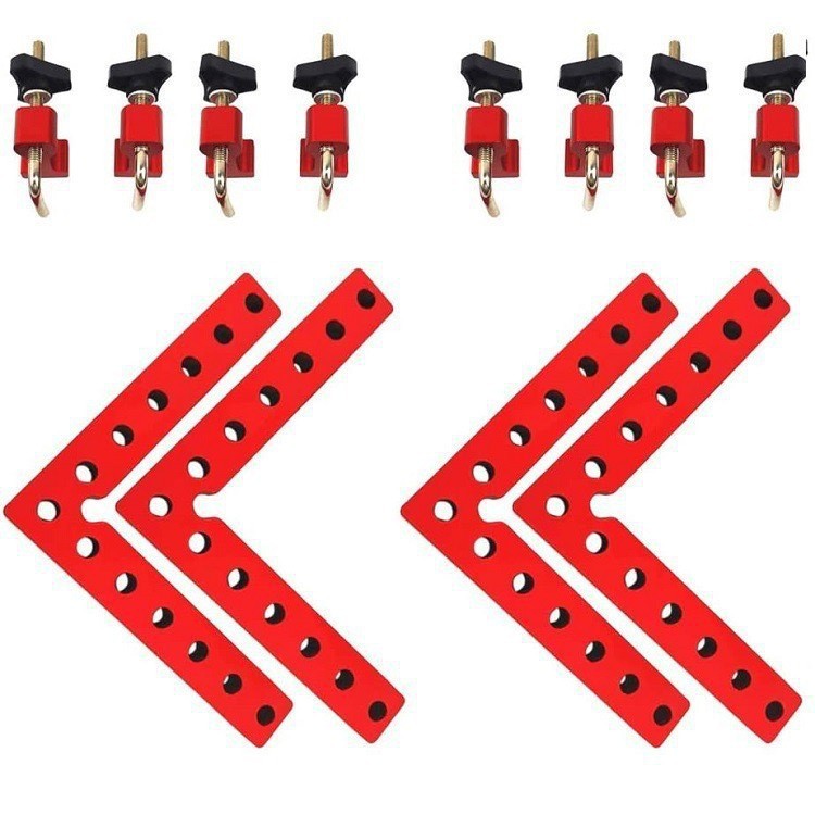 90 Degree Positioning Squares | Right Angle Corner Clamps Woodworking Clamping Square Kit for Cabinets & Drawers