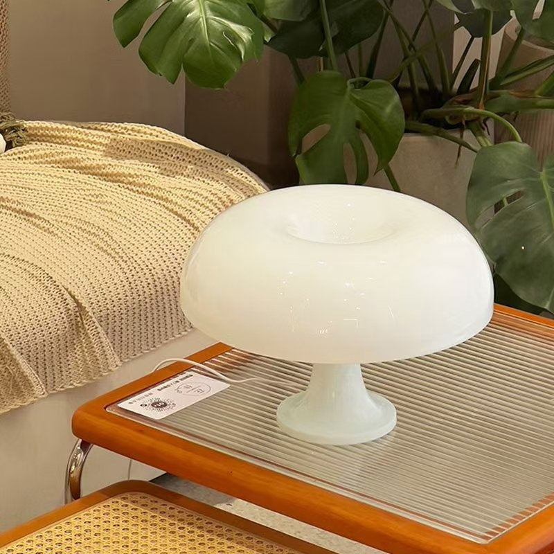 Retro Orange Vintage Mushroom Lamp - Mid-Century Mushroom Table Lamp