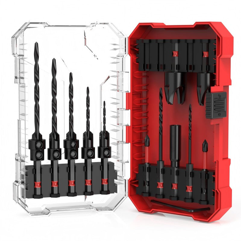 Pro-Precision 15pc Countersink & Wood Plug Cutter Set