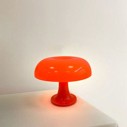 Retro Orange Vintage Mushroom Lamp - Mid-Century Mushroom Table Lamp