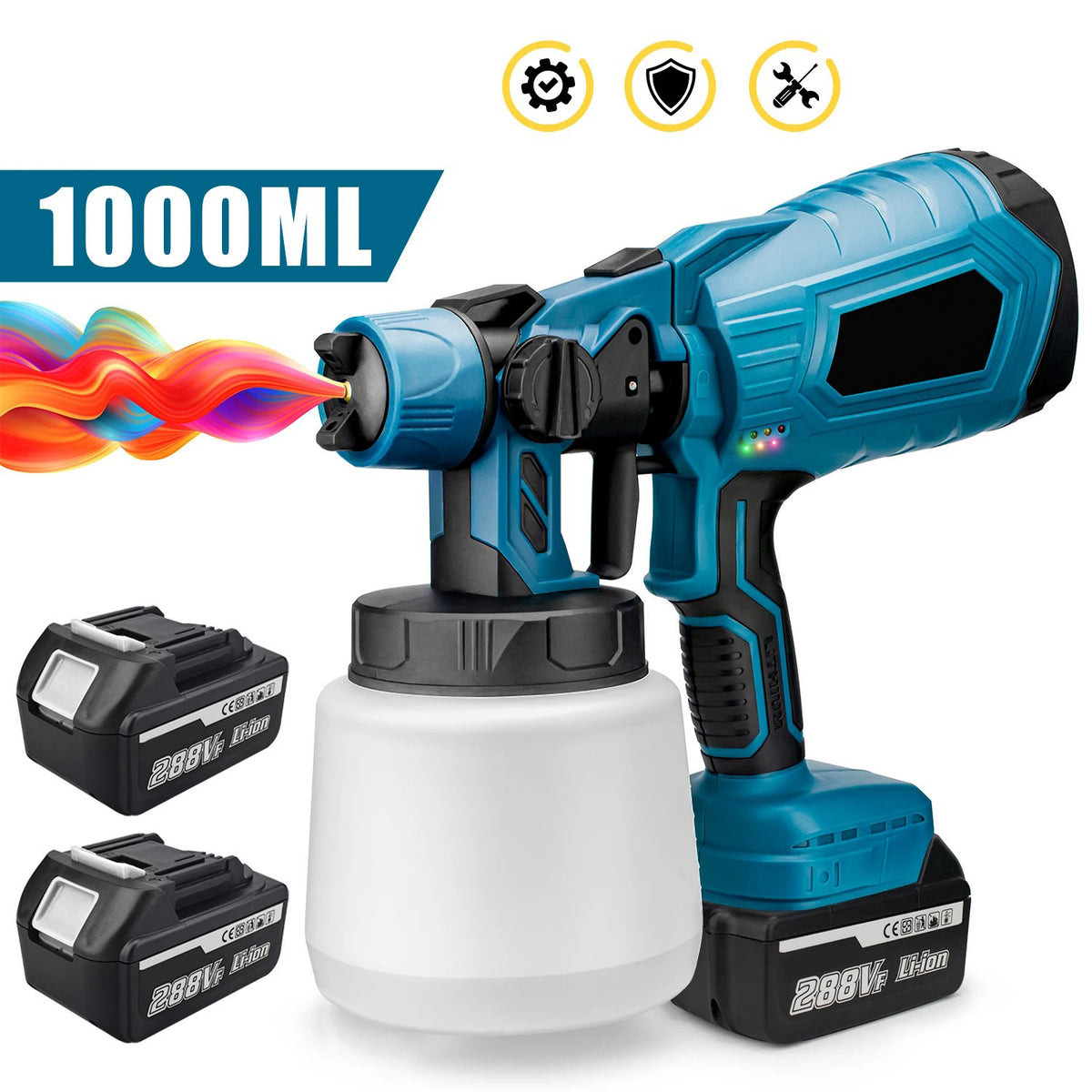 Cordless Paint Sprayer Handheld Airless Spray Paint Gun
