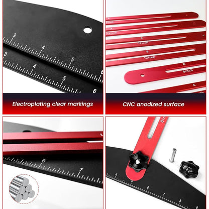 Stair Tread Template Tool & Measuring Jig – Adjustable Metal Stair Gauge