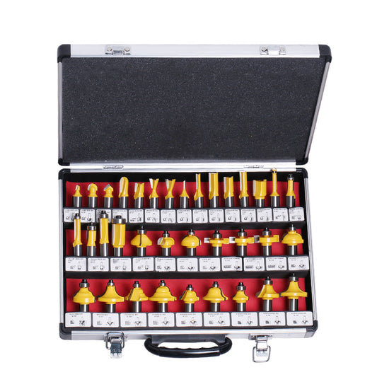 The Master Craftsman 35-Piece Carbide Router Bit Collection