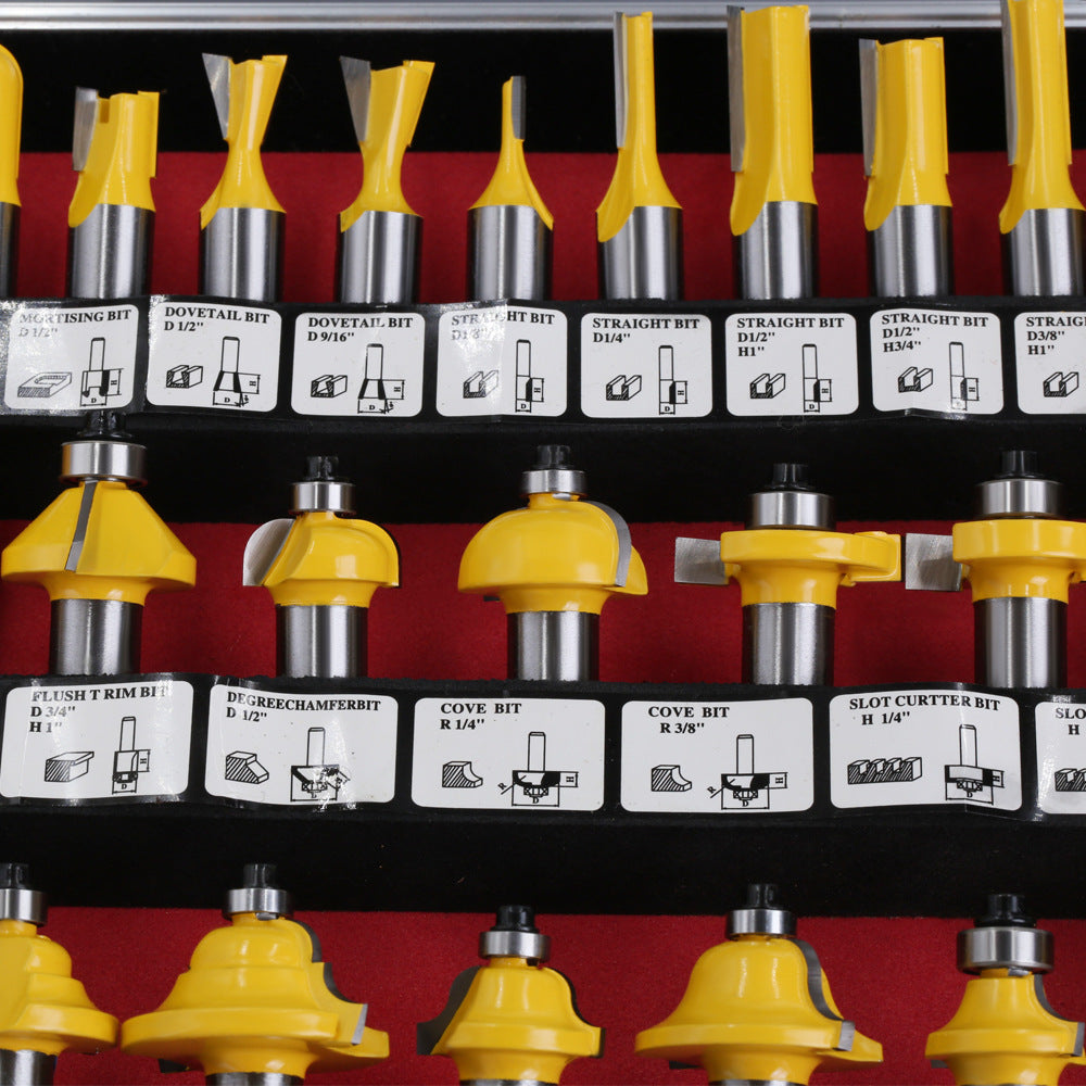 The Master Craftsman 35-Piece Carbide Router Bit Collection