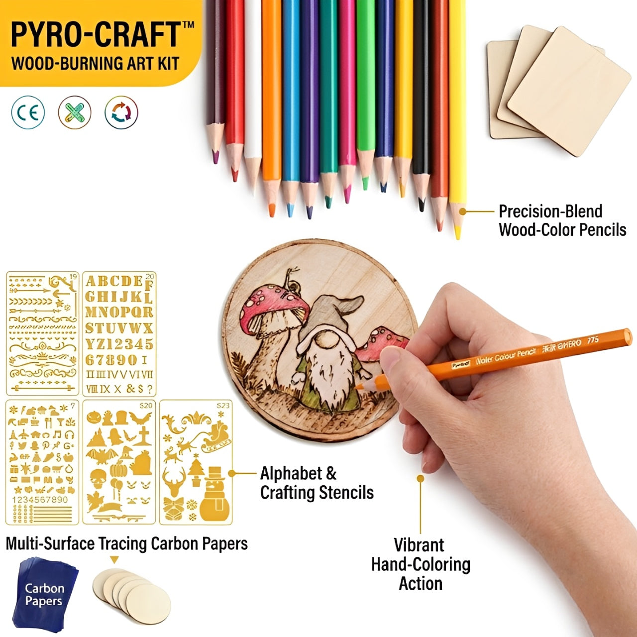 99-Pcs Wood Burning Pen & Soldering Iron Kit – Professional Wood Burner Pyrography Pen & Wood Scorching Pen Set