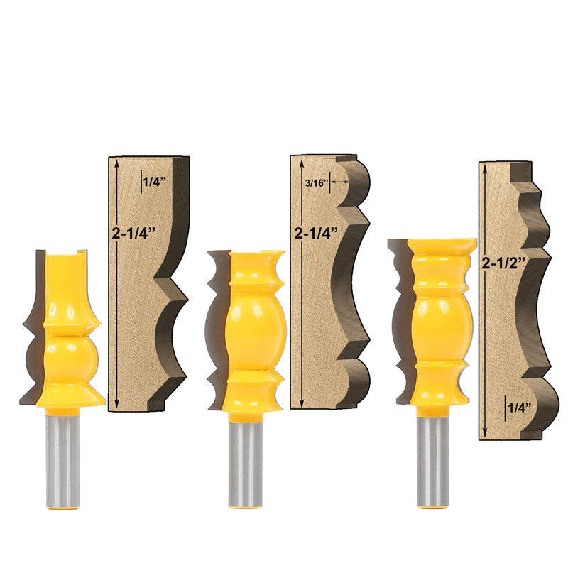 Lenaviro Architek Crown & Trim Router Bits - 1/2