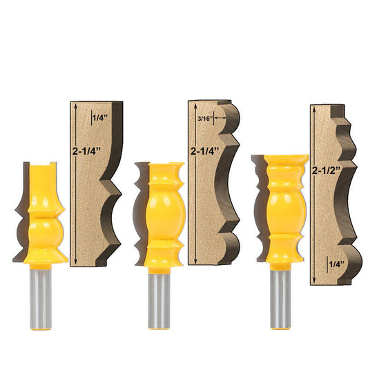 Lenaviro Architek Crown & Trim Router Bits - 1/2" Shank