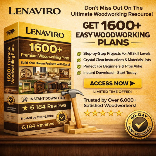 1600+ Premium Woodworking Plans Bundle